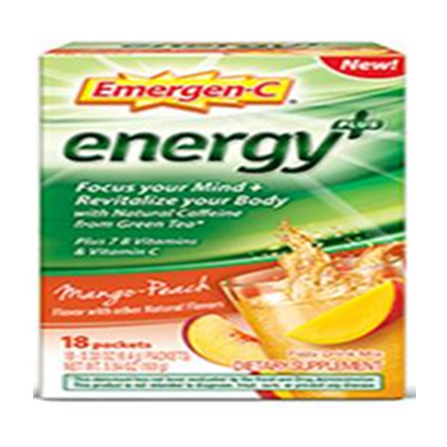 Emergen-C Energy+ Mango-Peach 18 singles/box