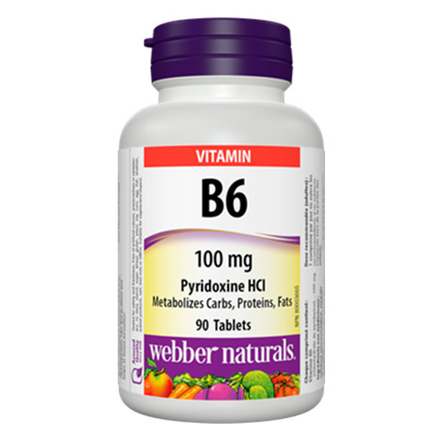 Webber Naturals Vitamin B6 90 Tablets