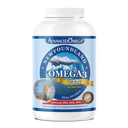 AdvancedOmega Newfoundland Harp Seal Oil 500mg with DPA, DHA, EPA 300 softgels