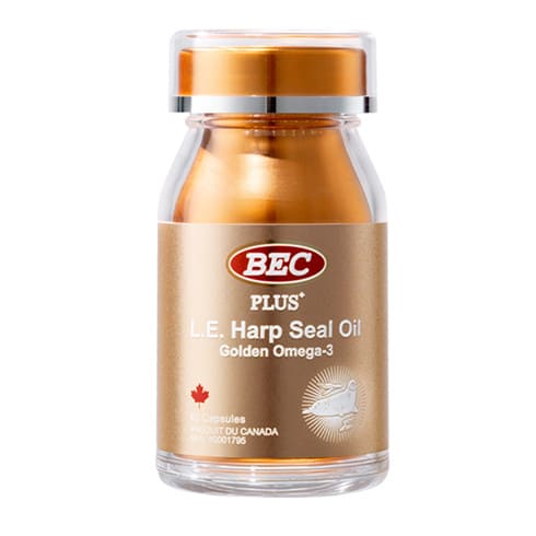 BEC Plus+ L.E. Harp Seal Oil Golden Omega-3 60 capsules
