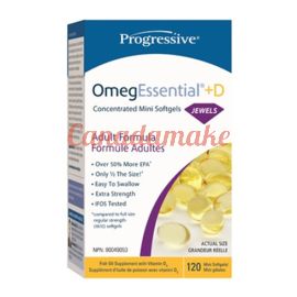 Progressive OmegEssential Jewels + Vitamin D 120 Softgels