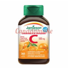 Jamieson Vitamin C Chewable Orange 500 mg  365 tablets