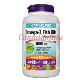 Webber Naturals Omega-3 300 mg 210 Softgels