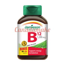 Jamieson Vitamin B12 1200 mcg Time Release 80 tablets