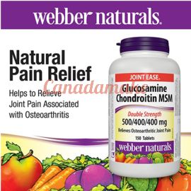 webber naturals Glucosamine Chondroitin & MSM  150 Tablets