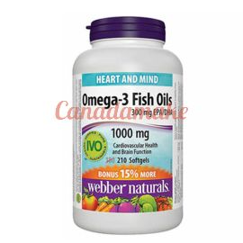 webber naturals 1000 mg Omega-3 Softgels  210 count