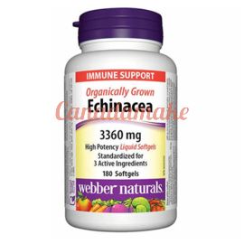 webber naturals Organically Grown Echinacea 3360 mg 180 softgels