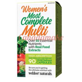 Webber Naturals Women’s Most Complete Multi 90 vegetarian caps