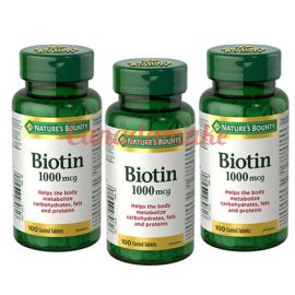 Nature’s Bounty Biotin 1000 mcg 3 x 100 tablets
