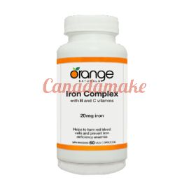 Orange Iron Complex With B And C Vitamins 20 mg Iron 60 vegetable capsules