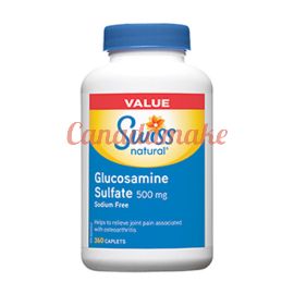 Swiss Naturals Glucosamine Sulfate Sodium Free 500mg 360 caplets