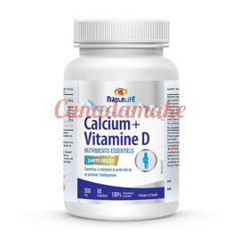 Maplelife Calcium Carbonate + Vitamin D 200IU 90tablets