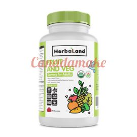 Herbaland GUMMIES FOR ADULTS: ORGANIC FRUIT, VEG & FIBER  60 Gummies 