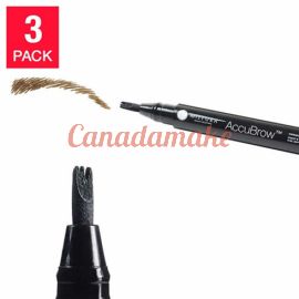 Mistura Accubrow Eyebrow Pen with Trident Tip 3 pack