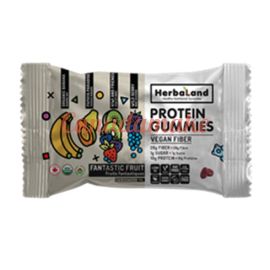 Herbaland Protein Gummies - Fantastic Fruit 12 x 50g  