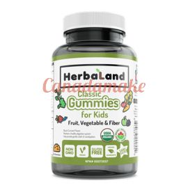 Herbaland Classic Gummy for Kids: F,V & Fiber  45 Gummies 