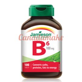 Jamieson Vitamin B6 (Pyridoxine) 100 mg 100 tablets