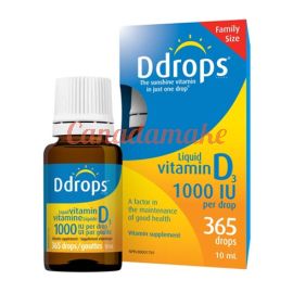  DDrops Liquid Vitamin D3 1000IU 365drops