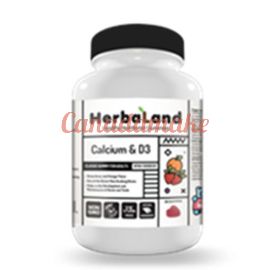 Herbaland Classic Gummy for Adults: Calcium&D 60 Gummies 