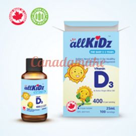 Allkidz Vitamin D3 (400IU) 25mL