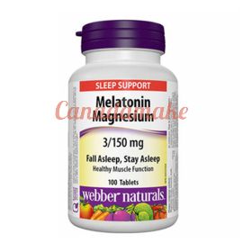 webber naturals Melatonin Magnesium 3/150 mg Tablets 100count