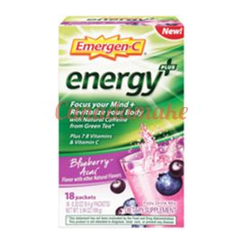 Emergen-C Energy+ Blueberry Acai 18 singles/box