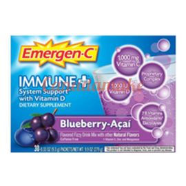 Emergen-C ImmunePlus Blueberry Acai 24 singles/box