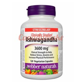 Webber Naturals Ashwagandha 120 vegetarian capsules