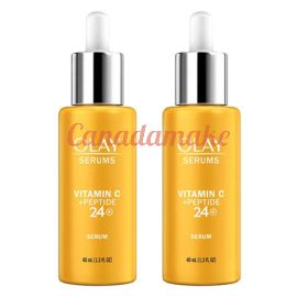 OLAY Vitamin C + Peptide 24 Advanced Serum, 1.3 fl oz, 2-pack