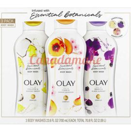 Olay Essential Botanicals Body Wash 3 pack