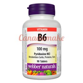 Webber Naturals Vitamin B6 90 Tablets