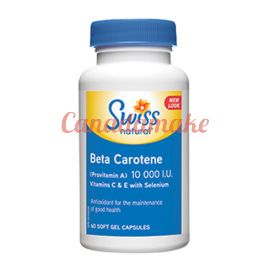 Swiss Naturals Beta Carotene 10000 I.U. Vitamins C & E with Selenium 60capsules