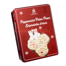 Saxon Bark Chocolates Peppermint Polar Paws Tin 22pcs 270g