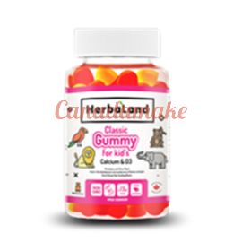 Herbaland Classic Gummy for Kids: Calcium & D 60 Gummies 