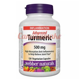 Webber Naturals Advanced Turmeric 500 mg 120 vegetarian capsules