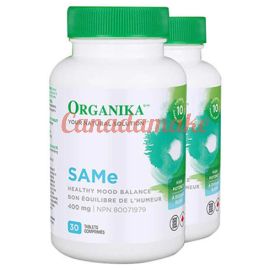 Organika SAMe 400mg  2 x 30 Enteric Coated Tablets