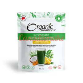 Organic Traditions Supergreens - Pineapple Coconut 100 g