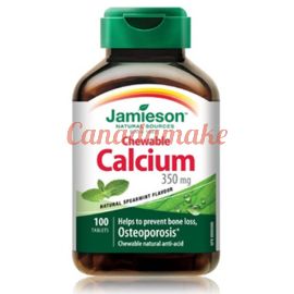 Jamieson Calcium Chewable 350mg 100tablets