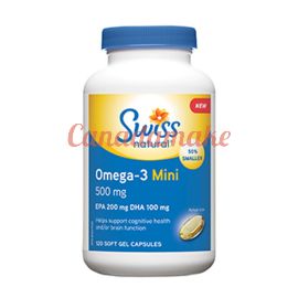 Swiss Naturals Omega-3 500mg EPA 200mg DHA 100mg 120softgels