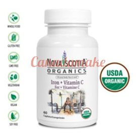 Nova Scotia Organics Iron + Vitamin C 60 tablets