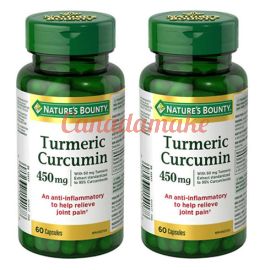 Nature’s Bounty Turmeric Curcumin 450mg  2 x 60 capsules