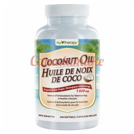 Nu-Therapy Organic Extra Virgin Coconut Oil 240 Softgels