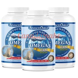 AdvancedOmega Newfoundland Harp Seal Oil 500mg with DPA, DHA, EPA 300 softgels 3 pack