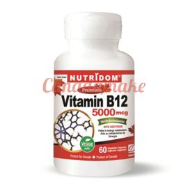 Nutridom Vitamin B12 ,60 Veggie Capsules