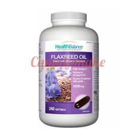 Health Balance Flaxseed Oil 1300mg 240 softgels