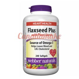 Webber Naturals - Flaxseed Plus with Plant Sterols 240 Softgels