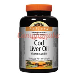 Holista High Potency Cod Liver Oil 100 Softgels