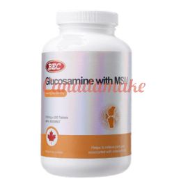 BEC Glucosamine+MSM 1000mg 200tablets