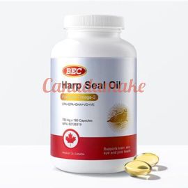 BEC Harp Seal Oil PureVital Omega-3 750mg 180caps