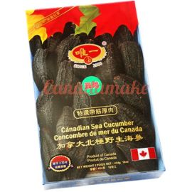 Boxed Canadian pure natural sea cucumber cylindrical with tendons and meat 25-30 units 454g